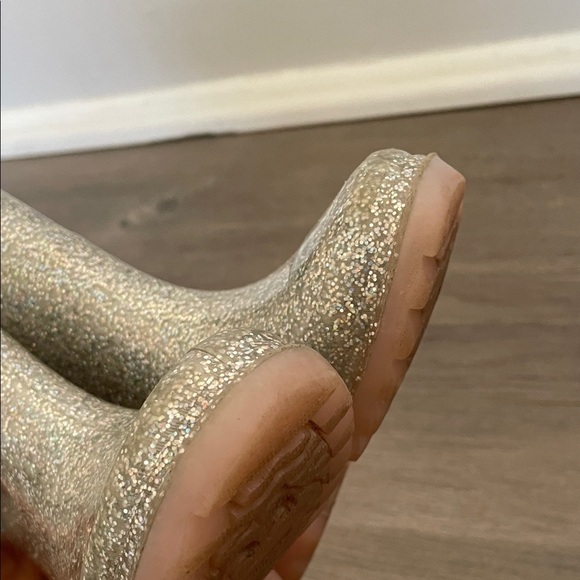 Sparkly Silver Kids Rain Boots size 7 - Picture 9 of 9